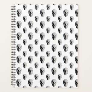 Skull Pattern Halloween Planner
