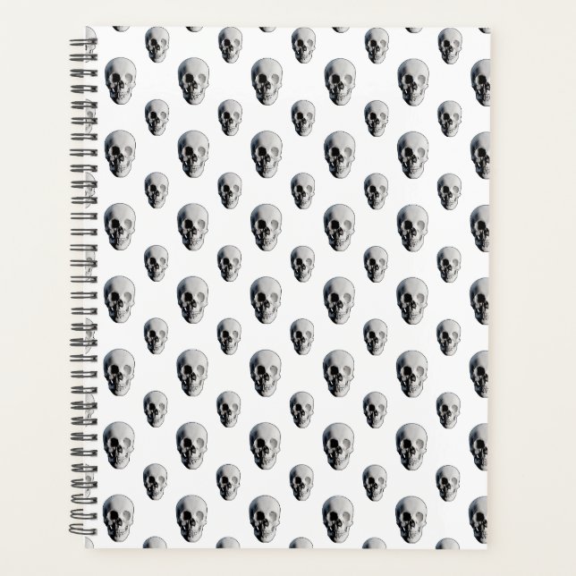 Skull Pattern Halloween Planner (Front)