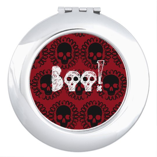 Skull Pattern Halloween Punk Goth Pick Any Colour Vanity Mirrors