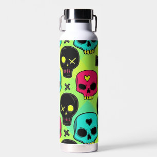 Skull Pattern Insulated Bottle