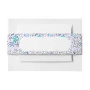 Skull Pattern Invitation Belly Band