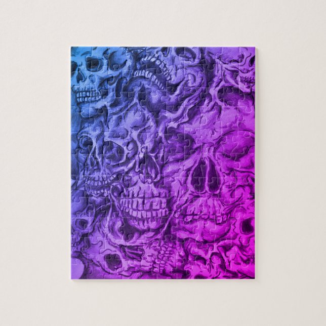 skull pattern jigsaw puzzle (Vertical)