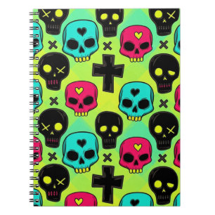 Skull Pattern Notebook