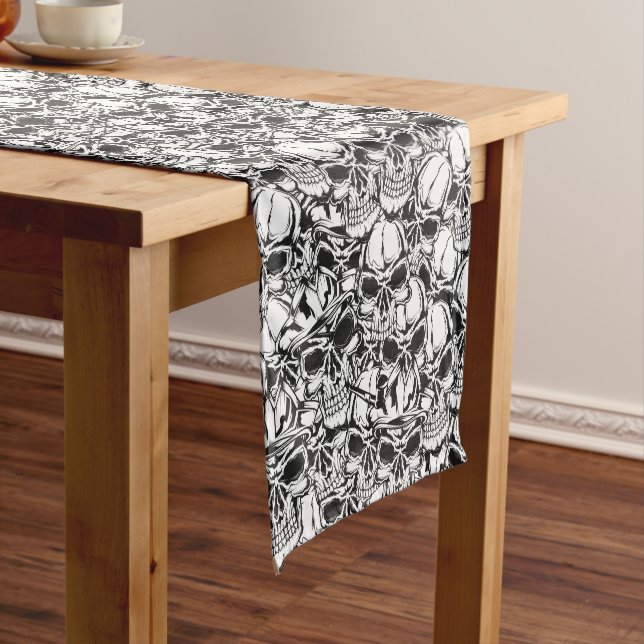 Skull Pattern Table Runner (In Situ)