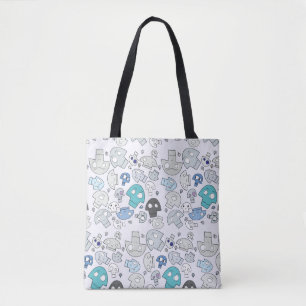 Skull Pattern Tote Bag
