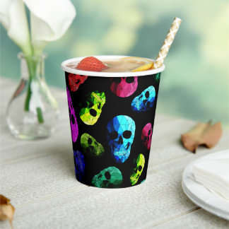 Skull patterned  paper cups