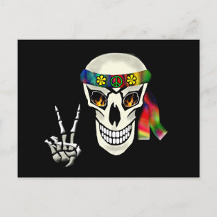 Skull Peace Postcard