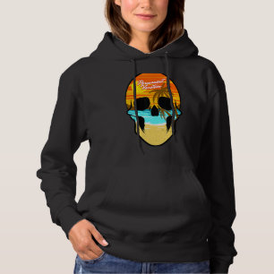 Skull Permanent Vacation Travel Ocean Beach Sun Q Hoodie
