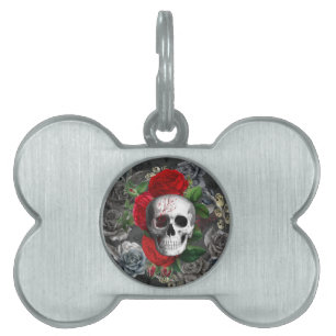 Skull Pet ID Tag