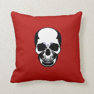 Skull Pillow - Ivory & Artery