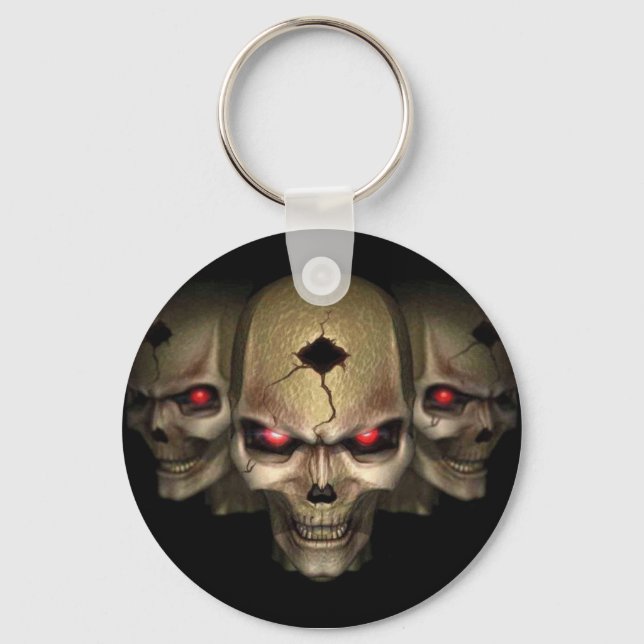 skull pin key ring (Front)