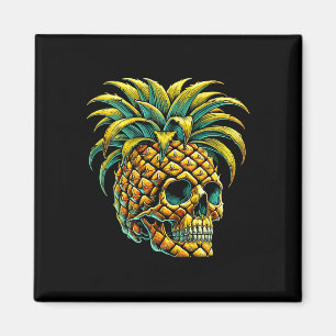 Skull Pineapple Sungles Aloha Beaches Hawaii Magnet
