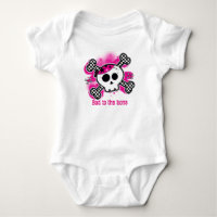 Skull Pink Baby Personalised Custom One Piece