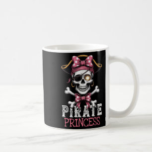 Skull Pirate Princess Crossbones Halloween For Kid Coffee Mug