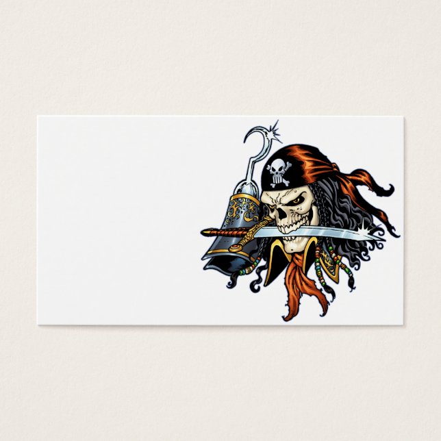 Skull Pirate with Sword and Hook by Al Rio (Front)