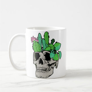 Skull Plant Cute Garden Doll Planters Funny Garde Coffee Mug