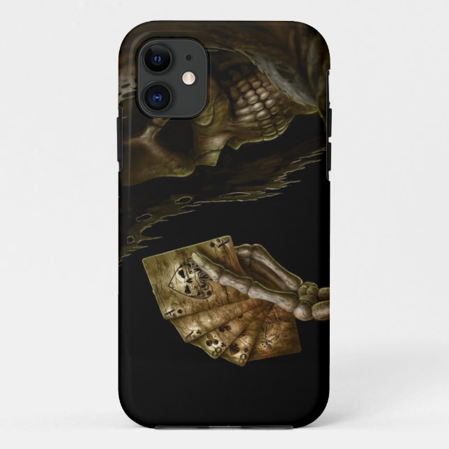Skull Poker Case-Mate iPhone Case (Back)