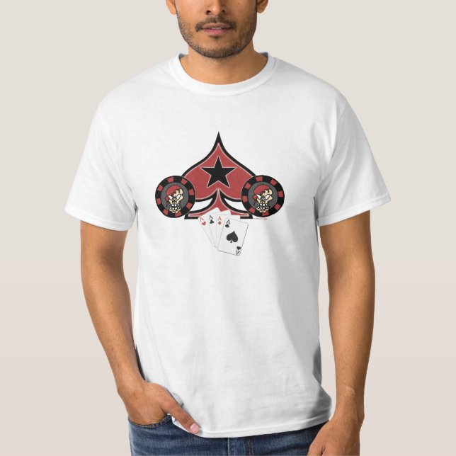 Skull Pokerchips 2side T-Shirt (Front)