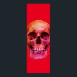 Skull Pop Art Red Poster<br><div class="desc">Fantasy Art Skull Skeleton - Blue & Purple Tones Heavy Metal Punk Rock College Pop Art Image</div>