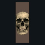 Skull Pop Art Sepia Retro Poster<br><div class="desc">Fantasy Art Skull Skeleton - Blue & Purple Tones Heavy Metal Punk Rock College Pop Art Image</div>