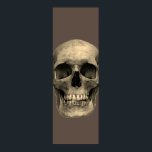 Skull Pop Art Sepia Retro Poster<br><div class="desc">Fantasy Art Skull Skeleton - Blue & Purple Tones Heavy Metal Punk Rock College Pop Art Image</div>