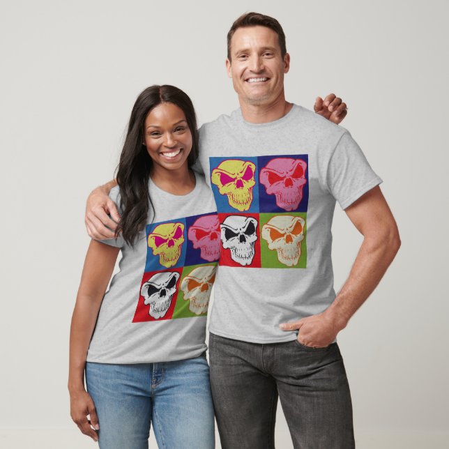 Skull Pop Art T-Shirt (Unisex)