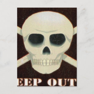 SKULL POSTCARD