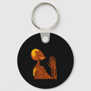 Skull Pray For My Opps 2026 Key Ring