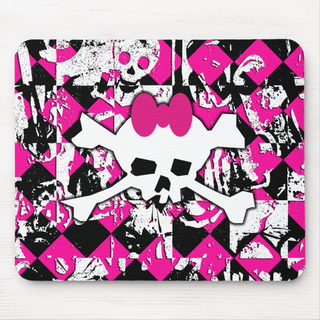 Skull Princess Graffiti Mouse Mat (Front)