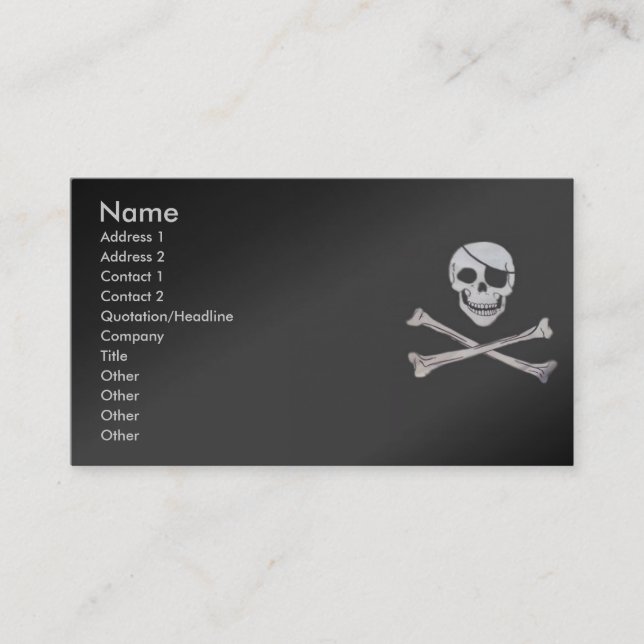 Skull Profile Card (Front)