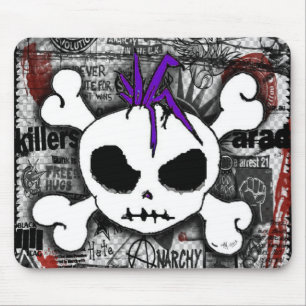 Skull Punk Mouse Mat