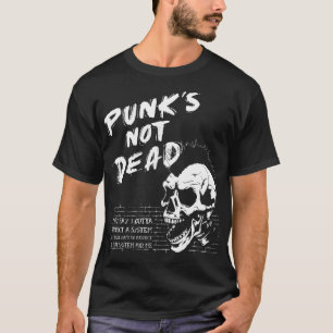Skull Punk Rock - Punk is not Dead - Old Punks Nev T-Shirt
