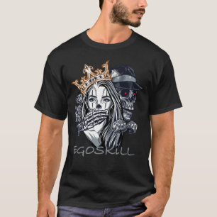 Skull Queen & Dice – EGOSKILL Design T-Shirt