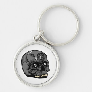 Skull Rebel Street Culture Key Ring
