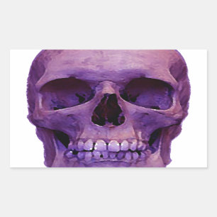 Skull Rectangular Sticker