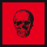 Skull Red Pop Art Poster<br><div class="desc">This product was very good and I love how easy it is for customise design. The design was very simple so I'm very pleased when I create.</div>