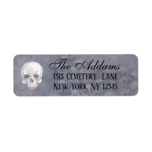 Skull Return Address Labels
