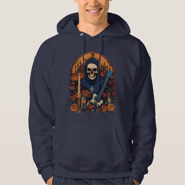 Skull Rock Emblem Hoodie (Front)