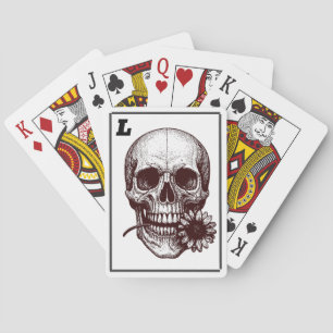 skull romance playing cards