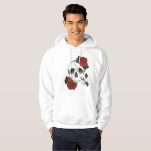 skull rose hoodie