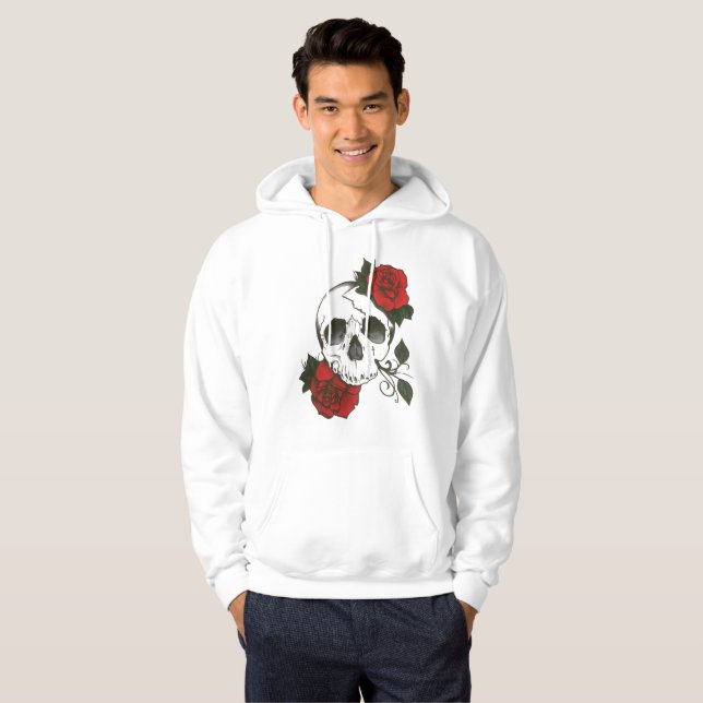 skull rose hoodie (Front Full)