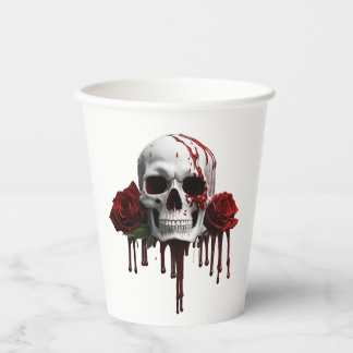 SKULL & ROSES PAPER CUPS