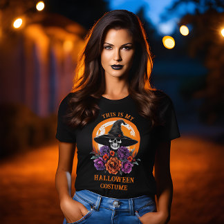 Skull & Roses This is my Halloween Costume T-shirt