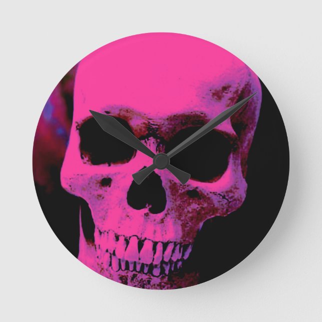 Skull Round Clock (Front)