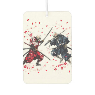 Skull Samurai Duel Car Air Freshener
