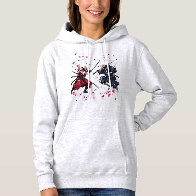 Skull Samurai Duel Hoodie (Front)