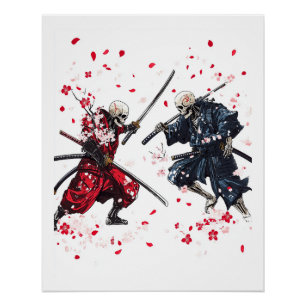 Skull Samurai Duel Poster