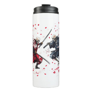 Skull Samurai Duel Thermal Tumbler
