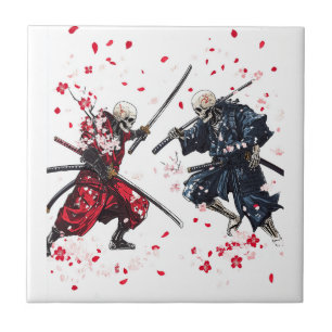 Skull Samurai Duel Tile
