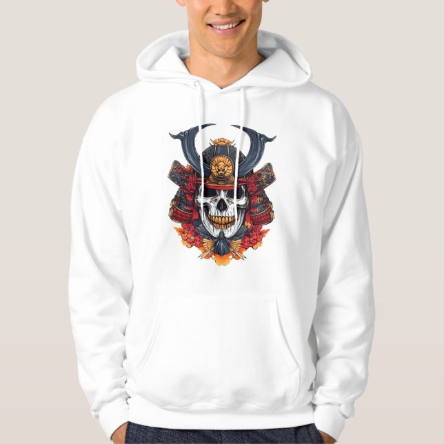Skull Samurai Mask Hoodie (Front)